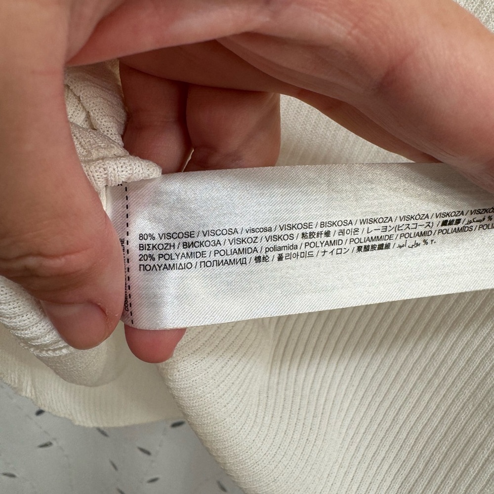 Mango Ivory Ribbed Tank Top - Picture 4 of 4